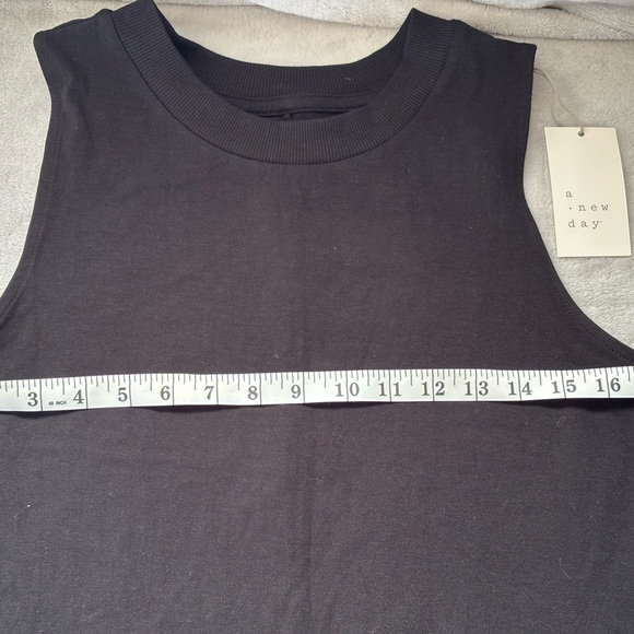 A New Day Black Mock Neck Sleeveless Mini Dress - Picture 8 of 14